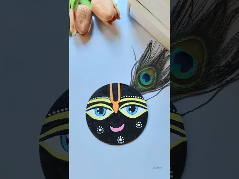 Saligram ji painting on cardboard #shorts #youtubeshorts #diy #viralshorts #ytshorts