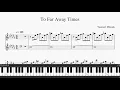 To Far Away Times Chrono Trigger Piano cover Sheet music Yasunori Mitsuda