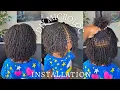 HOW TO DIY MICROLOCS INSTALLATION PART 2 Braided root Two Strand Twist Method