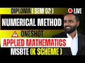 LIVE Numerical Method Diploma Sem 02 Applied Mathematics Pradeep Giri Sir