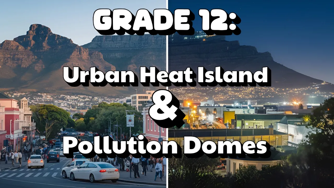 Grade 12: Urban Heat Islands & Pollution Domes Explained | Causes, Effects & Solutions | Geography