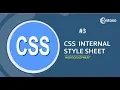 CSS tutorials 3 internal Stylesheet