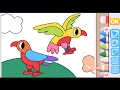 Colored Eagles Coloring Pages for Children