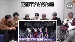 Download BTS Reaction to Blackpink 'Pretty savage ' Performance video (Fanmade 💜) MP3