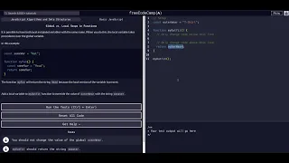 Global vs Local Scope in Functions - Free Code Camp Help
