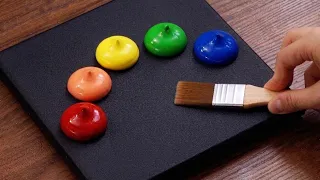 [1545] S.U.P.E.R🤍 Easy & Simple Colorful Landscape Acrylic Painting Tutorial