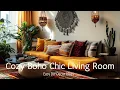 Create a Cozy Boho Chic Living Room Easy DIY Decor Ideas