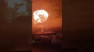 100 gallons gas explosion caught on camera
