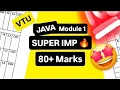 OOPS with JAVA MODULE 1 SUPER IMPORTANT BCS306A MODEL PAPER SOLUTIONS PASSING PACKAGE