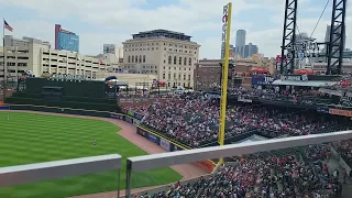 Comerica Park Detroit Tigers - View From Section 216 Row A 23 vs Angels