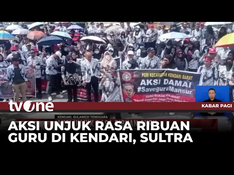 Ribuan Guru di Sultra Lakukan Demo Menuntut Pengadilan Tinjau Perkara Guru Berinisial MS