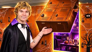 We Build Secret HAUNTED HOUSE into School?! 🎃