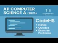 AP Computer Science A 2025 Changes - CodeHS 1 8 Cortado Documentation with Comments