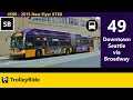 49 Downtown Seattle via Broadway King County Metro 2015 New Flyer XT60 - 4509