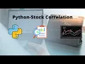 How to analyze stock correlation using python