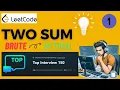 TWO SUM LEETCODE 1 TOP 150 INTERVIEW QUESTIONS