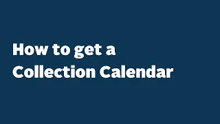 How to get a Collection Calendar