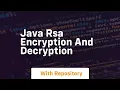 java rsa encryption and decryption