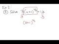 6-5 1 Solving Square Root and Other Radical Equations