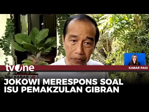 Jokowi Tanggapi Desakan Soal Wapres Gibran