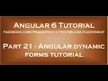 Angular dynamic forms tutorial