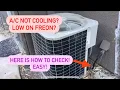 How to tell if your air-conditioning system is low on Freon