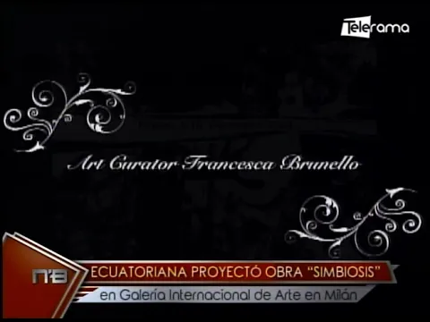 Ecuatoriana proyectó obra Simbiosis en galería internacional de arte en Milán
