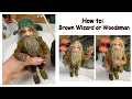 DIY Miniature Wizard Made Without Clay With Posable Arms