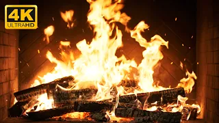 🔥 FIREPLACE Endless WARMTH with Crackling WOOD and Soft NIGHT Ambience for CREATIVE Relaxation