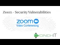 Zoom Security Vulnerabilities