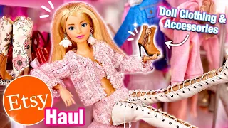 Barbie ETSY Shop Haul Realistic Doll Clothes Accessories Review DollsyDoll