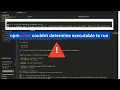 npm error could not determine executable to run tailwindcss