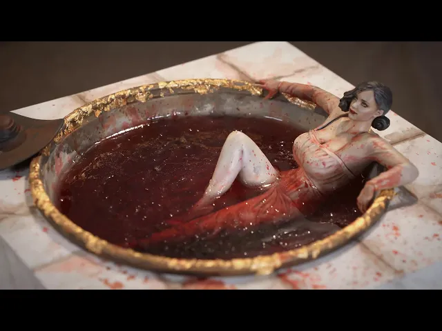 Lady Dimitrescu | How to make an Wine Bath Diorama