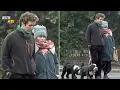 Helena Bonham Carter Stuns on Romantic Dog Walk with Rye