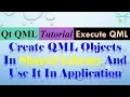 Execute QML 11 - Create QML objects in Shared library and use it in application