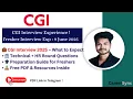Fresher CGI Interview Experience 2025 HR Technical Rounds Free PDF Preparation Guide