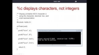 printf - c specifier