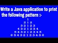 Number pyramid pattern in java number pattern in java Knowledge Light