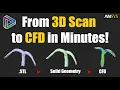 ANSYS Spaceclaim Converting STL to Solid Body for CFD Analysis Tutorial