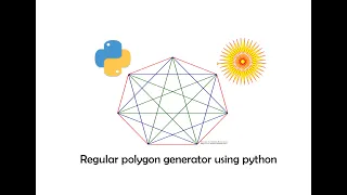 Regular Polygon generator using Python