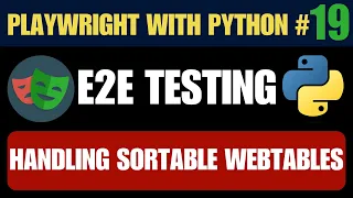 Playwright with Python - Sortable Tables Automation Verify Sorting Logic