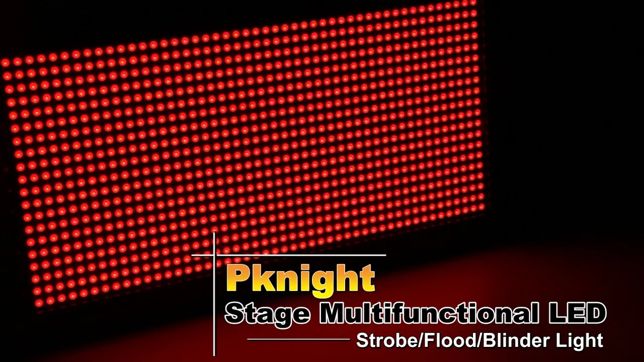 Pknight Stage Multifunctional LED Strobe/Flood/Blinder Light