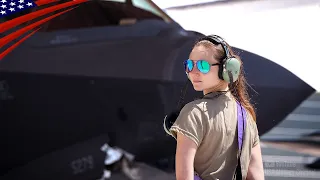 beautiful girls keeping fighter jets in top shape