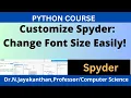 How to change font size in Spyder Python