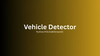 Image Detection Build a Vehicle Detection App with YOLOv8 Streamlit Easy AI Tutorial