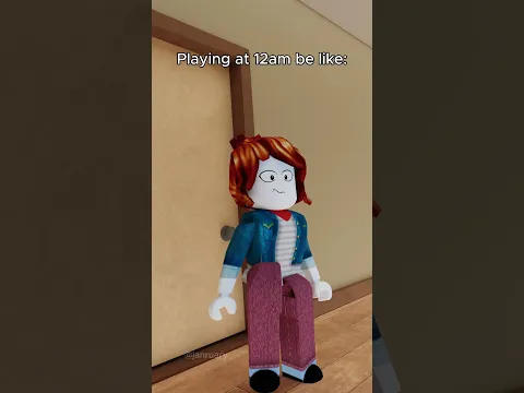 Playing at 12am be like #roblox #shorts