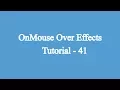 41 Using onmouseover to add cool effects to your website Javascript Beginners Tutorial