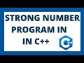 Strong number program in C Check whether the number is strong or not