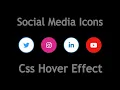 Social Media Icons with Awesome Hover Effect using HTML CSS