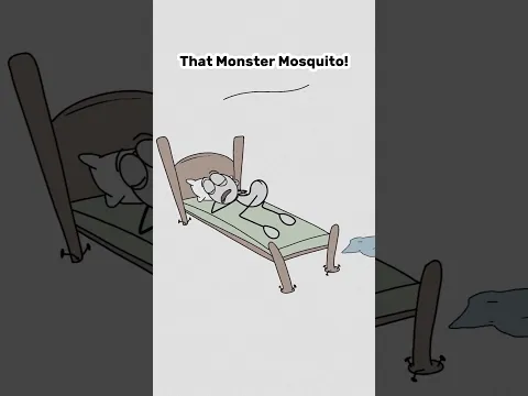 That Monster Mosquito! 🤣 (Best Animation Memes) #shorts #mosquito